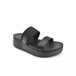 Kenneth Cole Reaction Black Platform Sandals